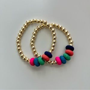 Hematite + Lava Stone Diffuser Bracelet